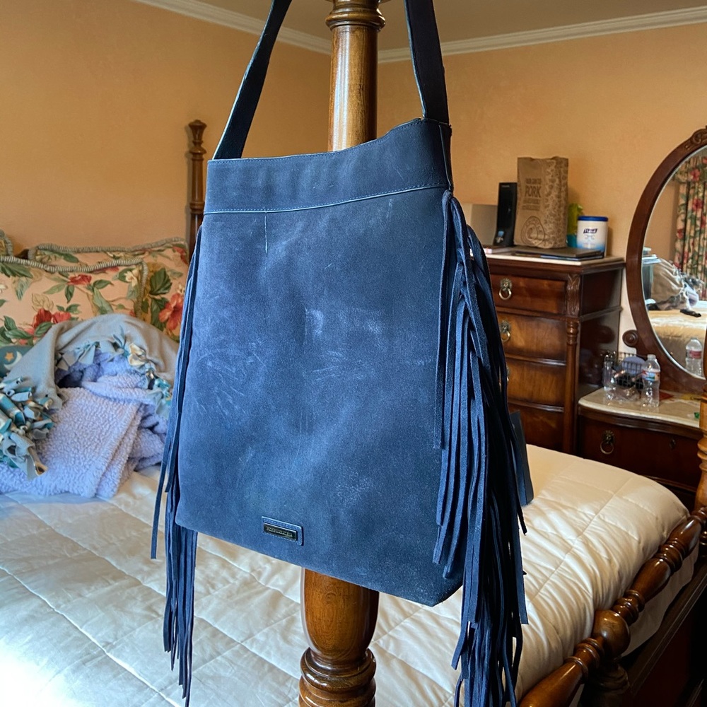 MICHAEL KORA SUEDE FRINGE BAG